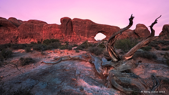 Dusk at Arches National Park