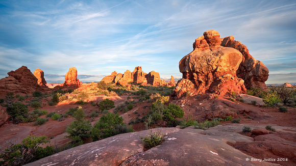 Late Evening Light Over Arches National Park