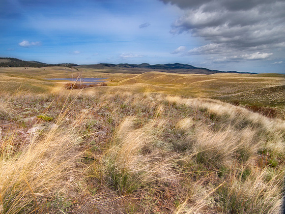 High country grasslands over Quilchena - this is part of the 1.25 million acre Douglas Ranch