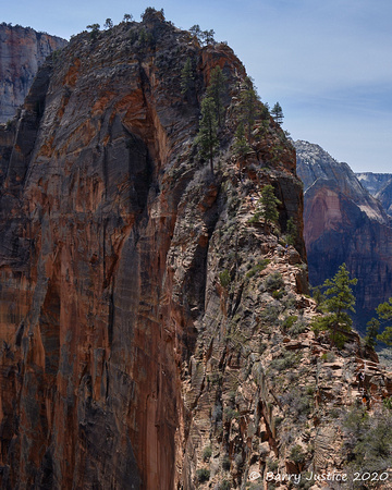 The top part of the trail leading up to Angels Landing,  Zion National Park