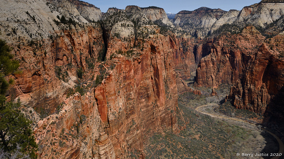 Looking Down from Angels Landing,  Zion National Park