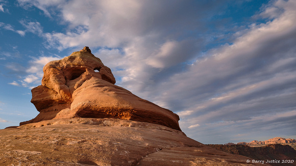 Rock formation at Delicate Arch.
