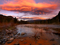 Sunset over the Nicola River taken from my campsite for the night just outside Merritt on Highway #8