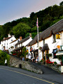Thatched pub and cottages, Lynmouth, North Devon